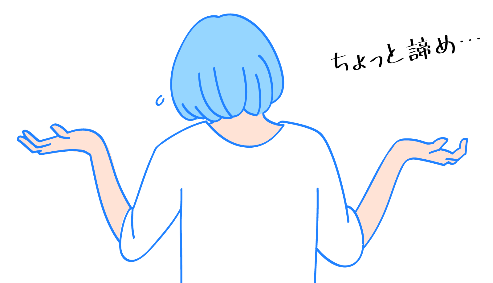 ちょっと諦め…